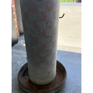 Vtg Purina Tube Poultry Feeder Farmhouse Galvanized Ralston Purina Co. Rustic